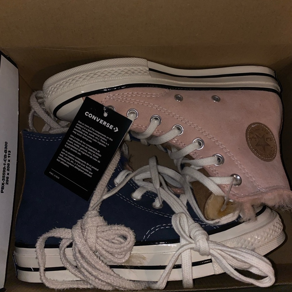 Chuck 70 High Navy blue Baby pink